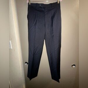 Carolina Herrera navy blue striped dress pants